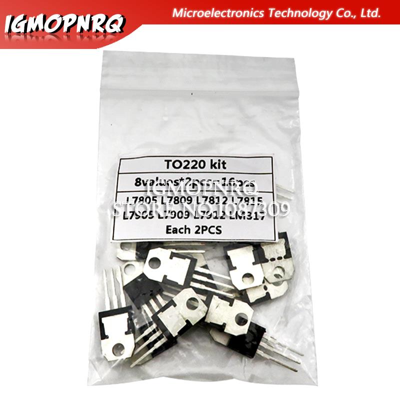 Lm317 Voltage Regulator - 8 değer * 2 adet =