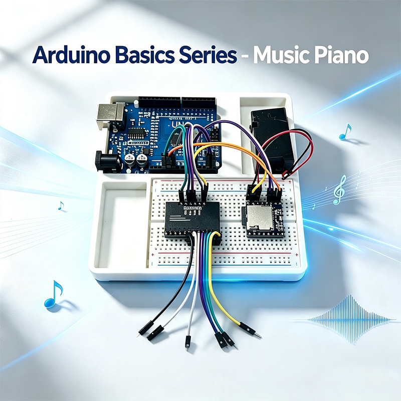 Diy Electronics Kits For Beginners - Arduino Temel Bilgiler Serisi Müzik Piyano