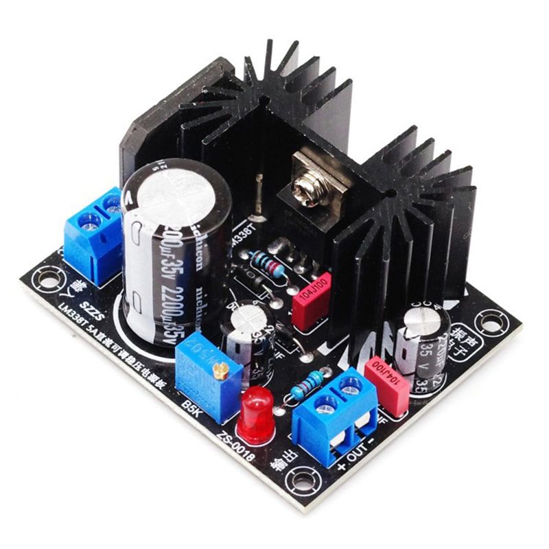 Diy Electronics Power Supply - LM338 5A Çıkış Ayarlanabilir Doğrusal Düzenlenmiş