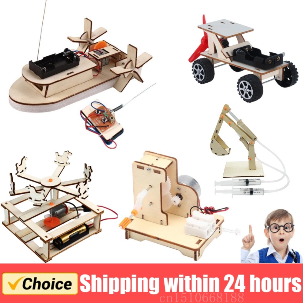 Diy Kit Elektronik - DIY tekne modeli bilim oyuncaklar çocuklar