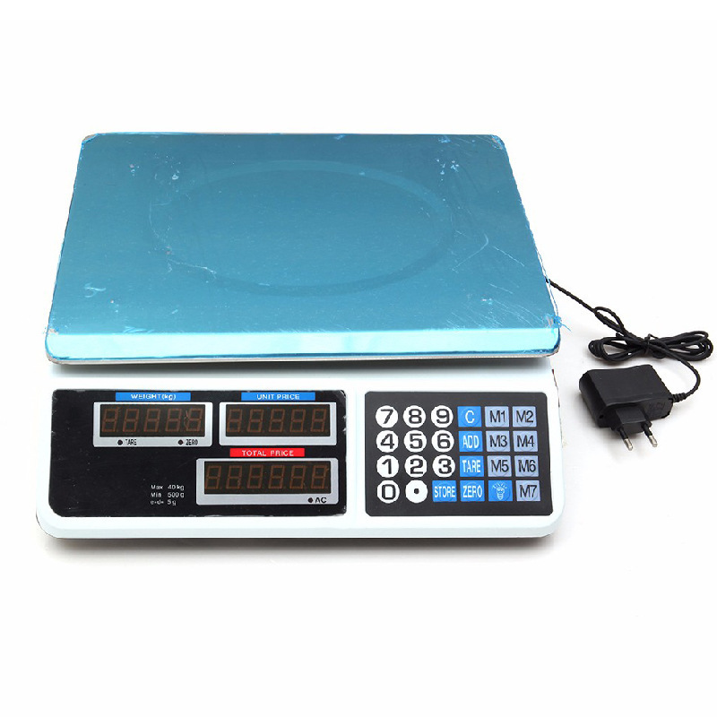 Diy Electronics Store - Paslanmaz Çelik Elektronik Tartı 30KG Şarj
