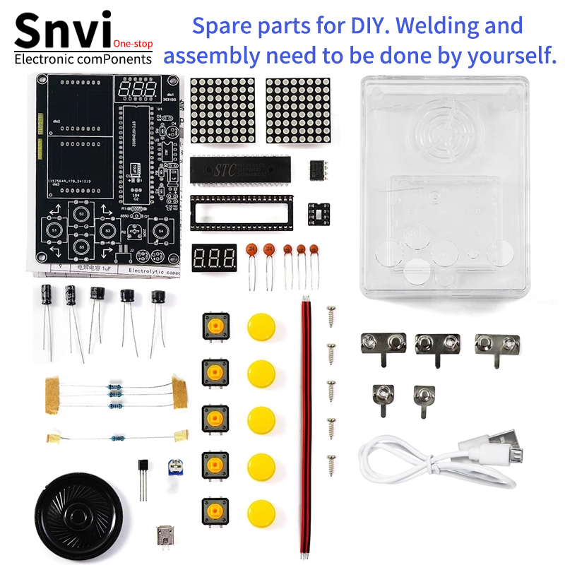 Diy Box Electronics Mall - Snvi DIY Piksel Oyun Konsolu Kiti
