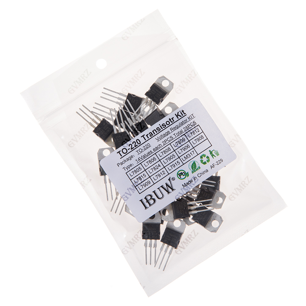 28PCS L7805 14 Değerli TO-220  - Lm317 Voltage Regulator incelemesi ve fiyatı