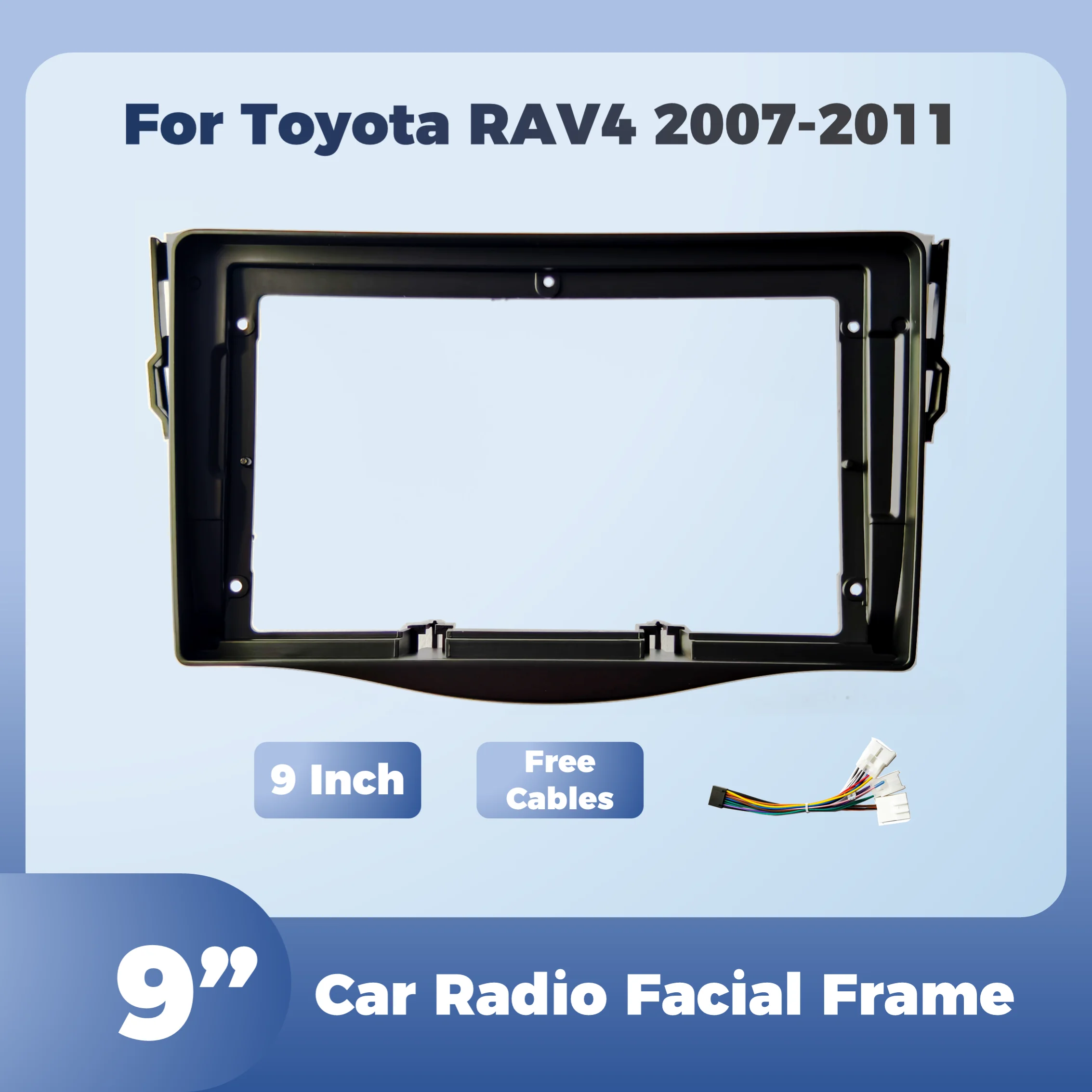 Araç radyosu Fasya 9 inç Çerçe - Diy Electronics Radio incelemesi ve fiyatı