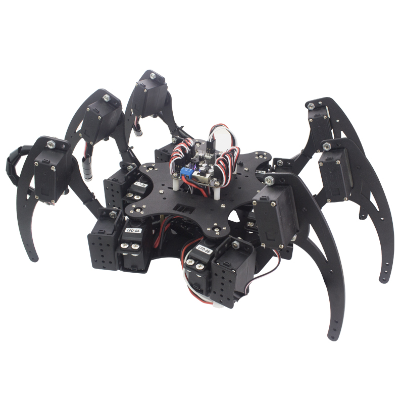 18 DOF Alüminyum Hexapod Örümc - Diy Kit Elektronik incelemesi ve fiyatı