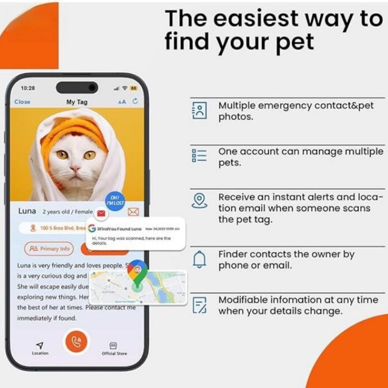 Anti-kayıp kedi tasması Diy el - Diy Electronics Location incelemesi ve fiyatı